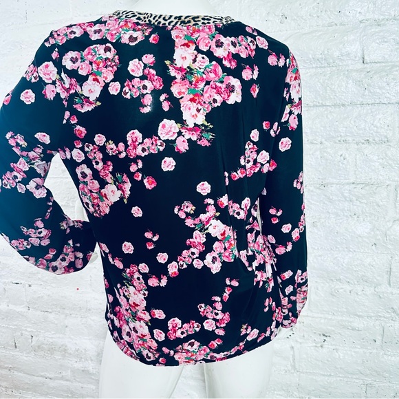 INC International Concepts Floral Print Shirt Womens Surplice Neck SizeXXL - Picture 4 of 9